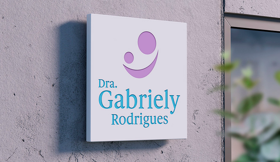Identidade Visual Criada para Dra. Gabriely Rodrigues - Odontopediatria