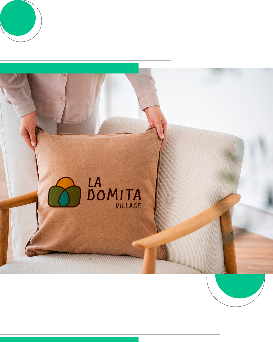 Exemplo de aplicação para a ID. Visual criada para o Chalé La Domita