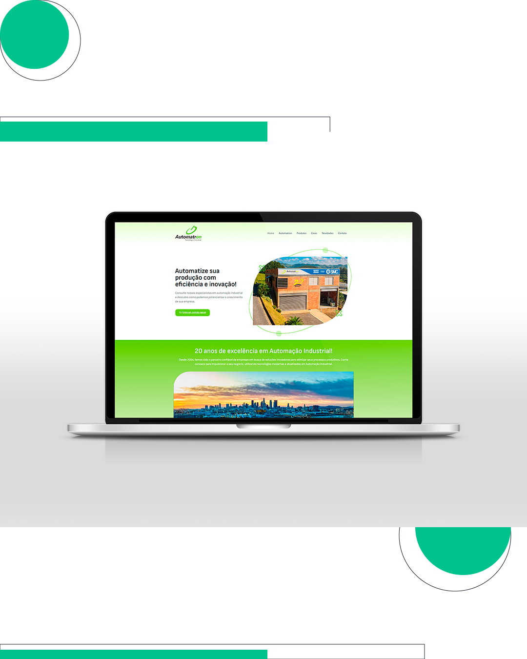 Web Site criado pela oriato, para a empresa Automatron